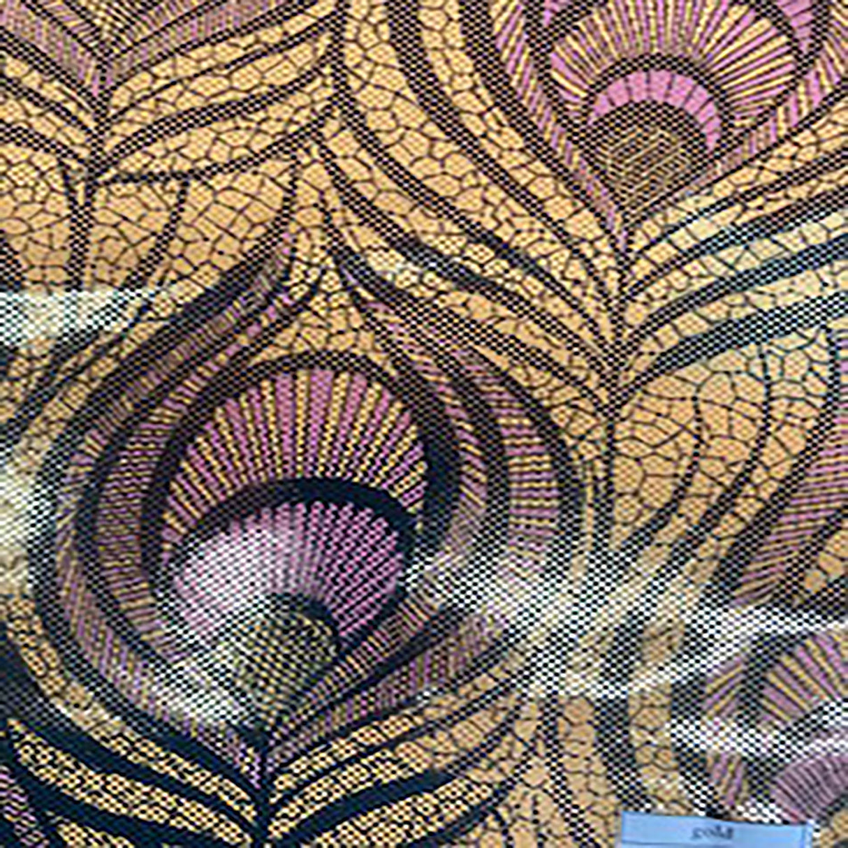 Nylon Spandex Peacock Magic Eye Foil Fabric