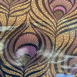 Nylon Spandex Peacock Magic Eye Foil Fabric