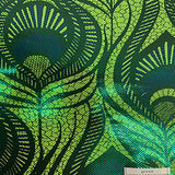Nylon Spandex Peacock Magic Eye Foil Fabric