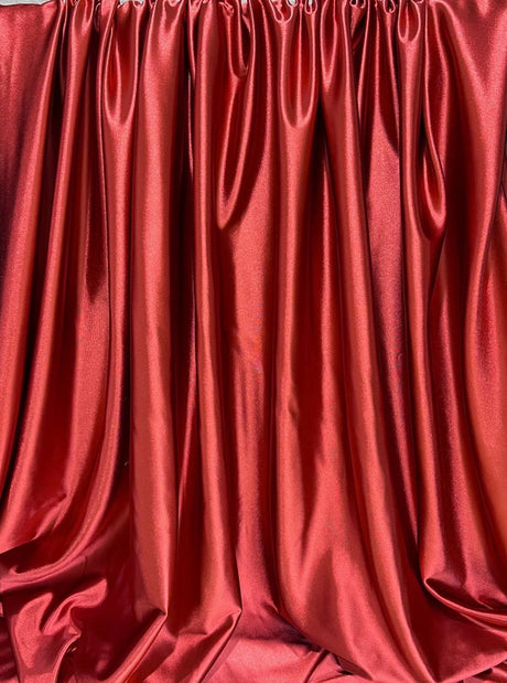Shiny Nylon Spandex Dark Red