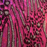 Nylon Spandex Cheetah Metallic Flocking Hologram Fabric
