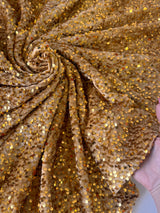 Sequin Velvet Gold
