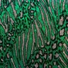 Nylon Spandex Cheetah Metallic Flocking Hologram Fabric