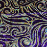 Nylon Spandex Paisley Foggy Foil Fabric