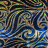Nylon Spandex Paisley Foggy Foil Fabric