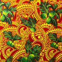 Longan Poly Cotton Fabric - Traditional Tattoo Background, 45" Width (1 Yard)