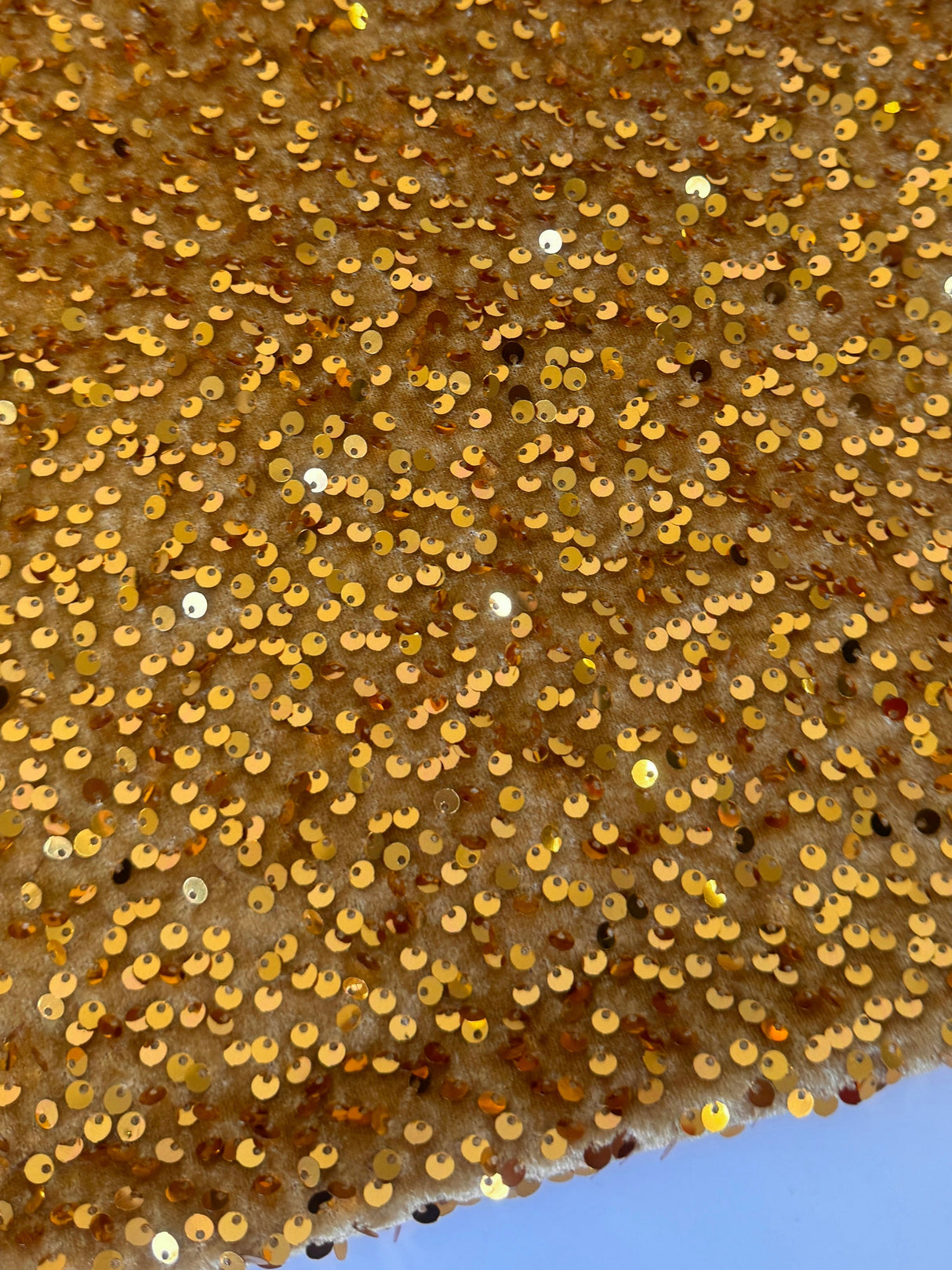 Sequin Velvet Gold