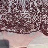 Stretch Sequins Fabric Luna Sequin Mesh