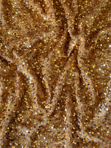 Sequin Velvet Gold