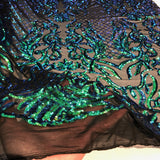Stretch Sequins Fabric Luna Sequin Mesh