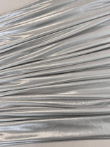 Shiny Foiled Spandex Light Silver