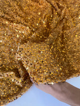 Sequin Velvet Gold
