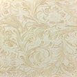 White Western Floral Pu Leather Vinyl Fabric,