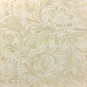 Western Floral PU Faux Leather Vinyl Fabric - Western Floral Pattern, 56" Width (1 Yard)