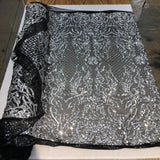 Stretch Sequins Fabric Luna Sequin Mesh