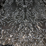 Stretch Sequins Fabric Luna Sequin Mesh