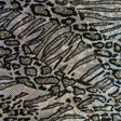 Nylon Spandex Cheetah Metallic Flocking Hologram Fabric