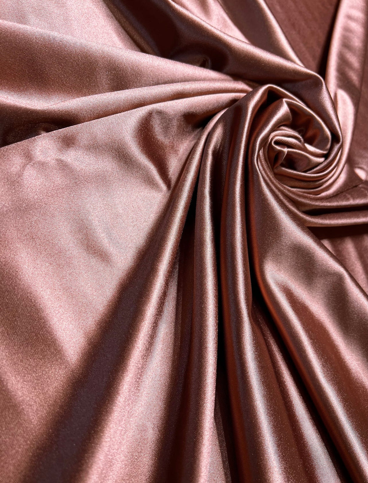 Shiny Nylon Spandex Rusty Rose
