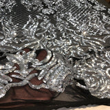 Stretch Sequins Fabric Luna Sequin Mesh