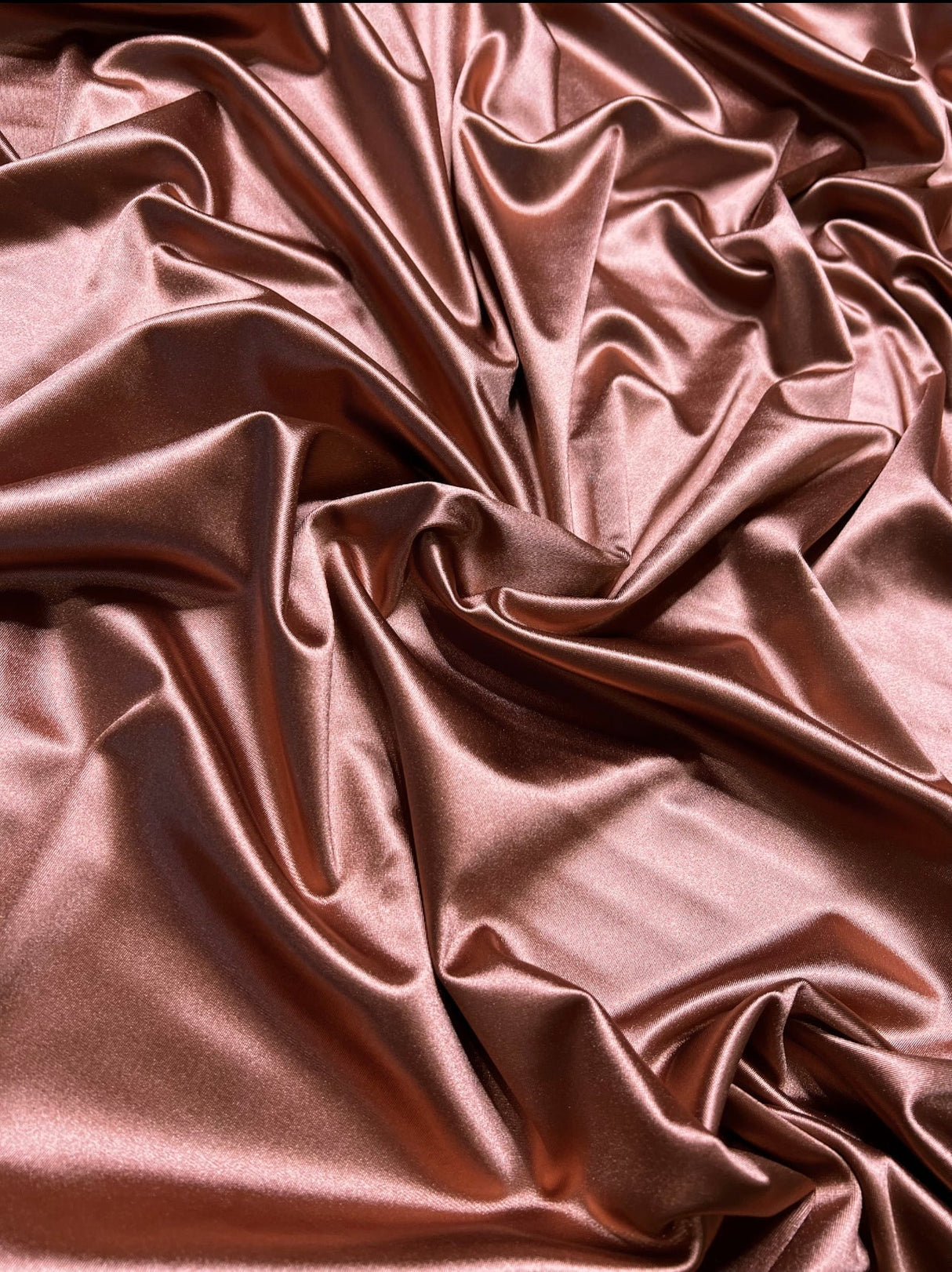 Shiny Nylon Spandex Rusty Rose