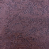 Western Floral PU Faux Leather Vinyl Fabric - Western Floral Pattern, 56" Width (1 Yard)