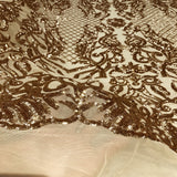 Stretch Sequins Fabric Luna Sequin Mesh