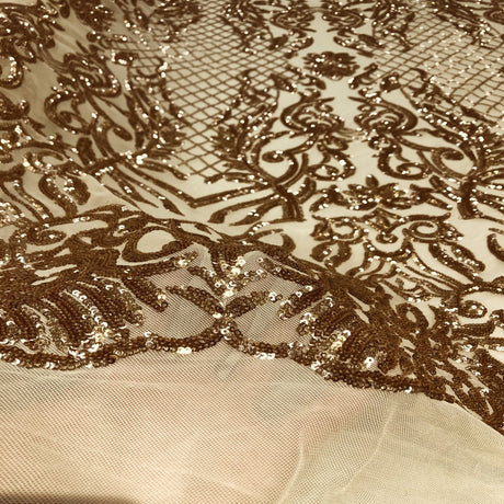 Stretch Sequins Fabric Luna Sequin Mesh