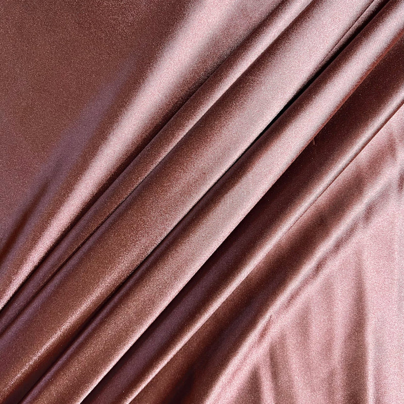 Shiny Nylon Spandex Rusty Rose