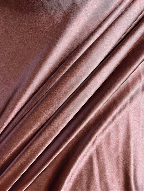 Shiny Nylon Spandex Rusty Rose