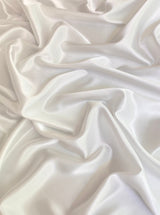 Off White Stretch Satin