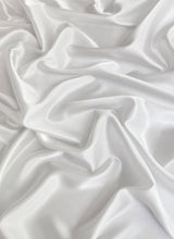 White Silky Stretch Satin