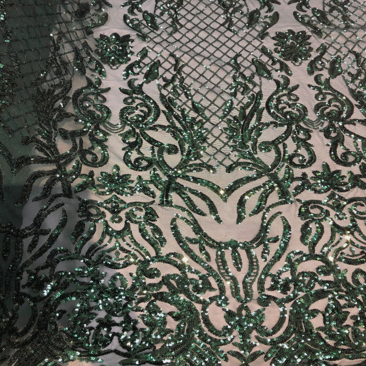 Stretch Sequins Fabric Luna Sequin Mesh