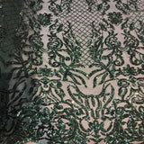 Stretch Sequins Fabric Luna Sequin Mesh