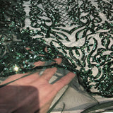 Stretch Sequins Fabric Luna Sequin Mesh