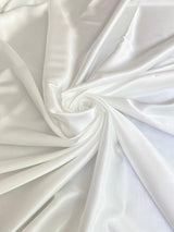 White Silky Stretch Satin