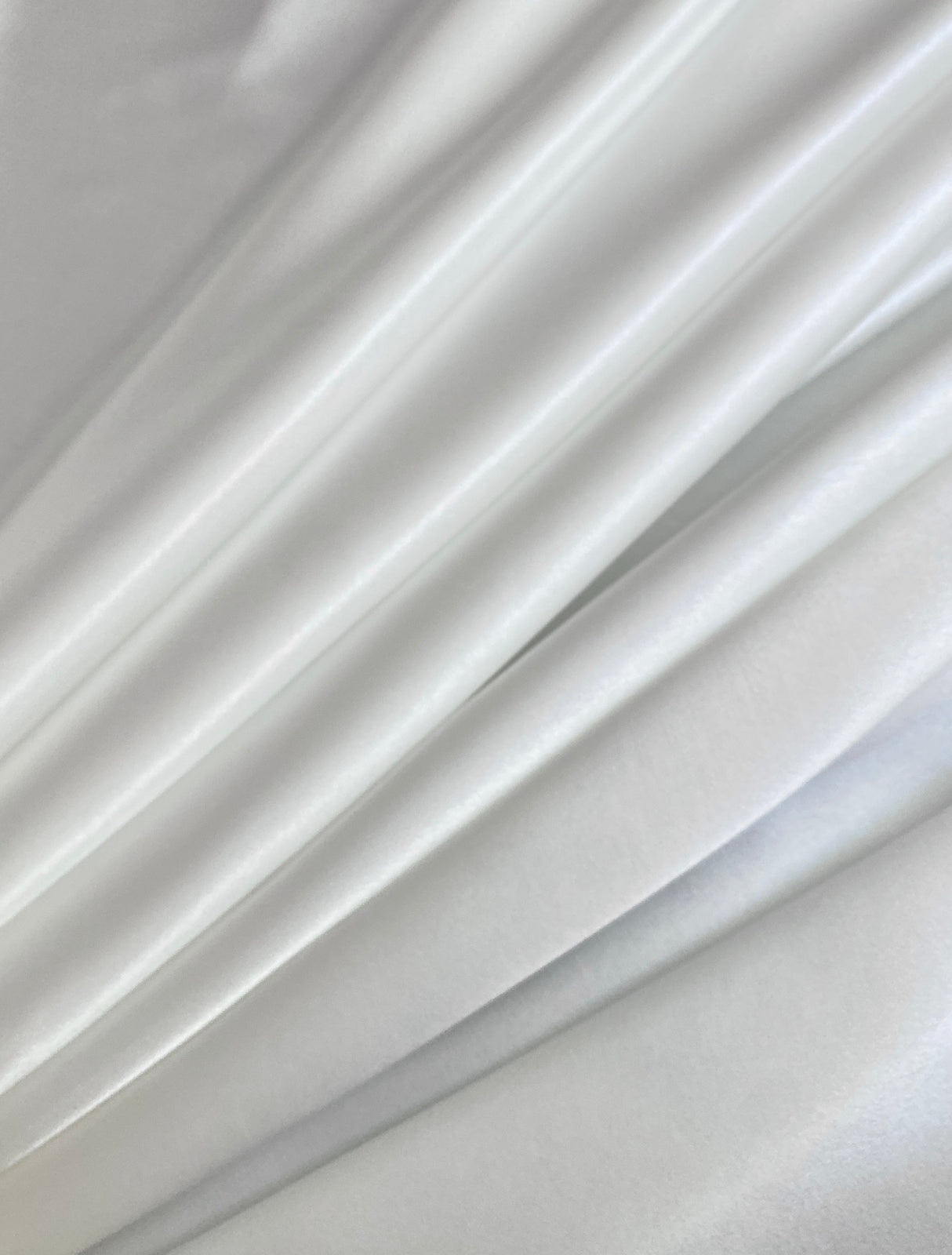 White Silky Stretch Satin
