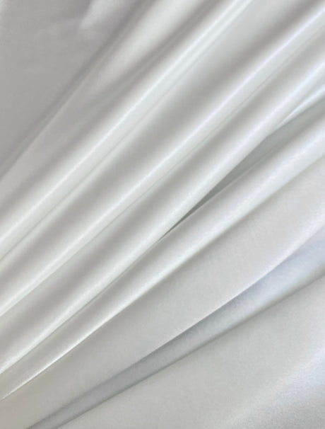 White Silky Stretch Satin