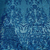 Stretch Sequins Fabric Luna Sequin Mesh