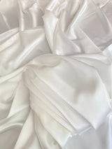 Off White Stretch Satin