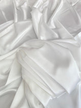 White Silky Stretch Satin