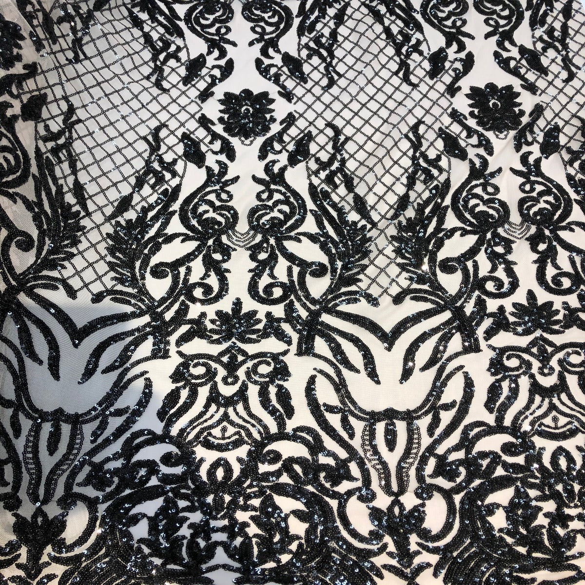 Stretch Sequins Fabric Luna Sequin Mesh
