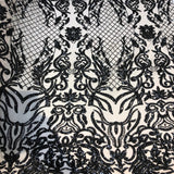 Stretch Sequins Fabric Luna Sequin Mesh