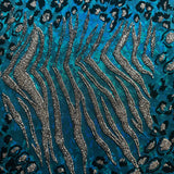 Nylon Spandex Safari Hologram Foil Fabric