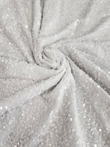 Sequin Velvet White