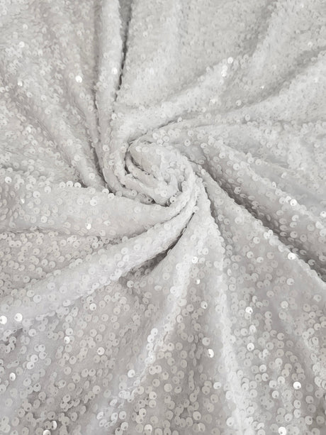 Sequin Velvet White