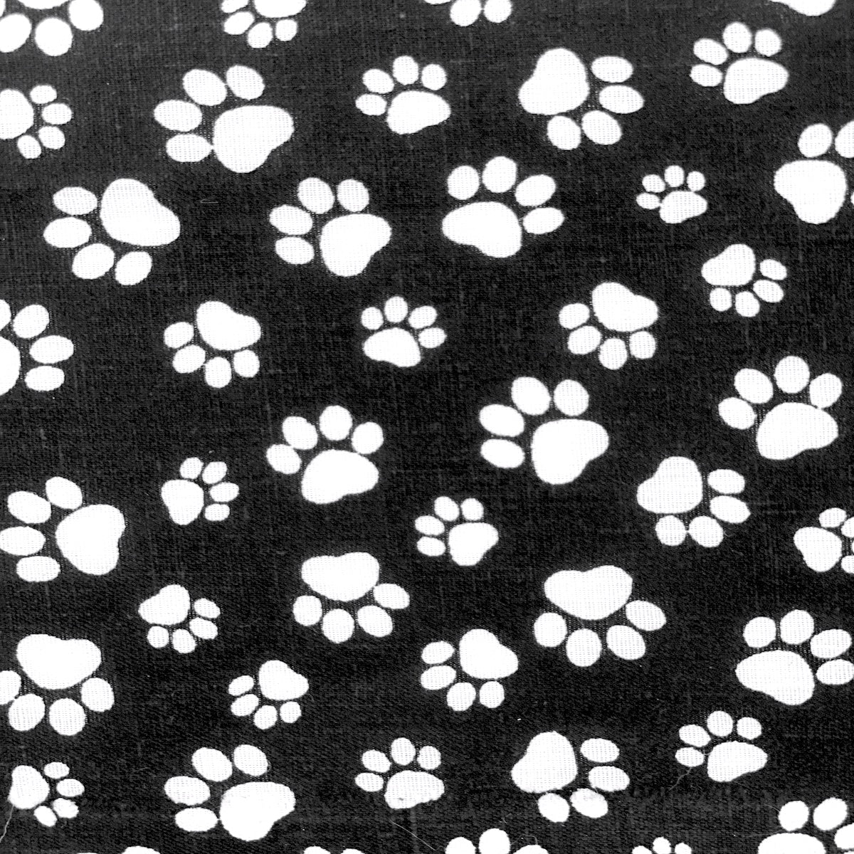 Poly Cotton Puppy Paw Print Fabric