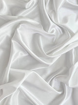 White Silky Stretch Satin