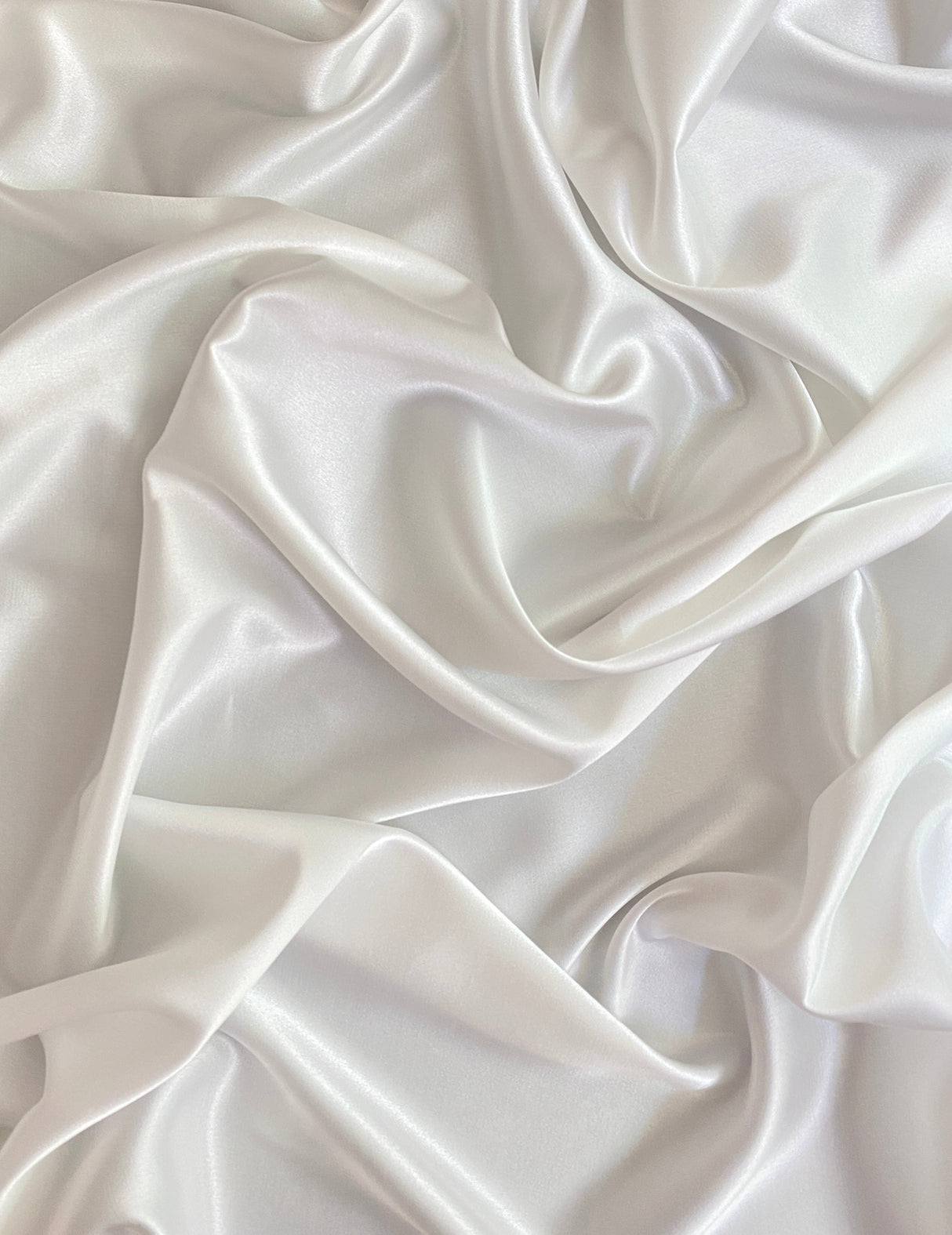 Off White Stretch Satin