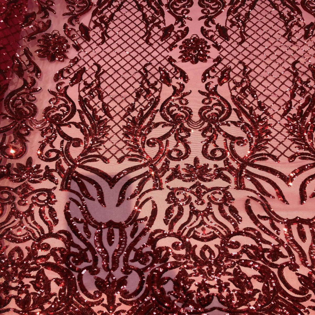 Stretch Sequins Fabric Luna Sequin Mesh