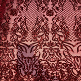Stretch Sequins Fabric Luna Sequin Mesh